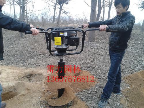 小型四沖大馬力挖坑機(jī)的效果展示圖