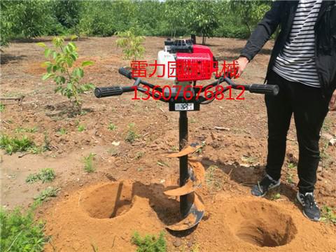 便攜式挖穴機(jī)的使用現(xiàn)場(chǎng)
